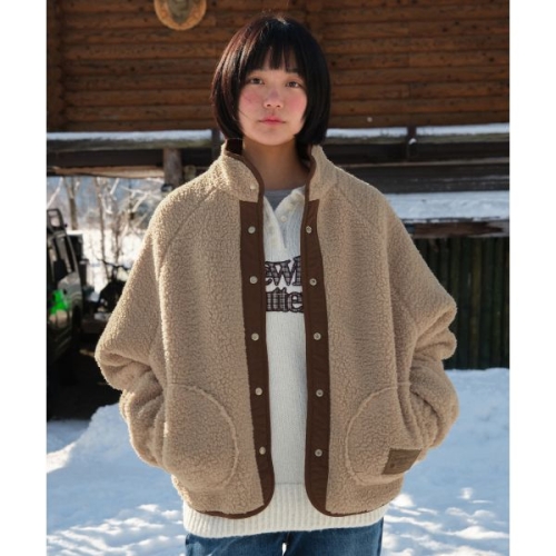 썸웨어버터 SOMEWHEREBUTTER Poppy Fleece Jumper Beige S5HJP01BEF 391938_이미지