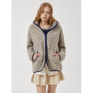 후아유 Dot Pattern Fleece Jacket WHMZF4V61F 스티브 자켓집업집업 자켓플리스_이미지