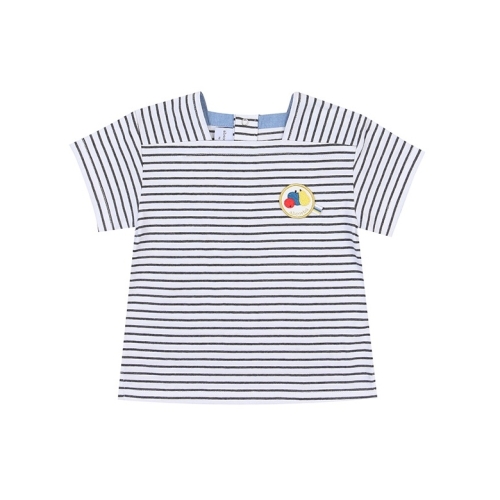 압소바 CH 쿠아 스트라이프 티셔츠 AY323302UB_이미지