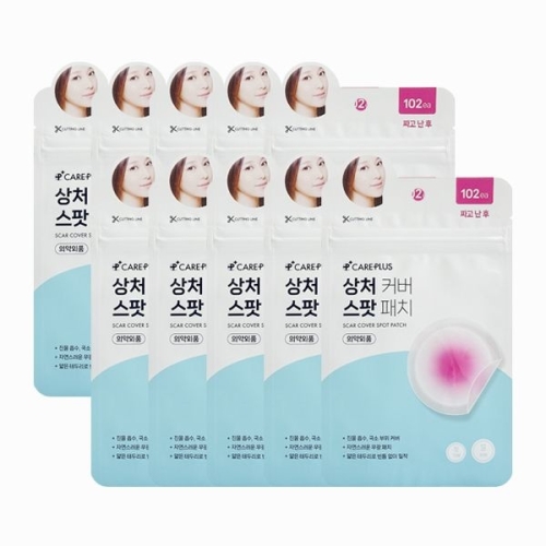 케어플러스 상처 커버 스팟 패치 102매 (10팩(1020매))_이미지
