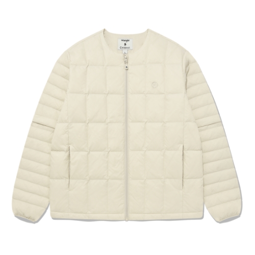 커버낫 X WRANGLER 소매 절개 콜라보 아트웍 경량 패커블 덕 다운 WR2304DP21 (IV, 아이보리)이미지입니다. 누르면 해당 게시물로 새창이동합니다.