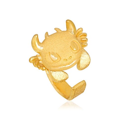 골드모아 딸랑이 용띠 날개 돌반지 3.75g (1개)_이미지