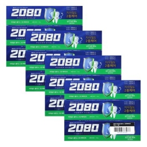 애경 2080 파워쉴드 그린 페퍼민트 치약 140g (12개)