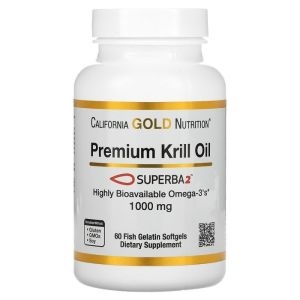 캘리포니아골드뉴트리션 프리미엄 크릴 오일 1000mg 60캡슐 (1개)_이미지