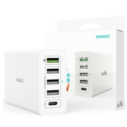 바나다 PD 60W 5포트 충전기 ZX-5U01T