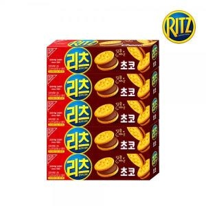 몬델리즈 리츠 리츠 샌드위치 크래커 초코 77G x 5개