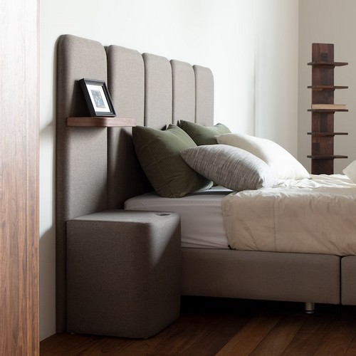 체나레 모스비 스퀘어 패브릭 침대 SS (매트별도)_이미지