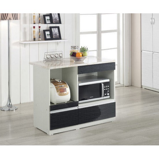 퍼스웰 매니아 하이그로시 아일랜드식탁겸조리대홈바 (의자별도)_이미지