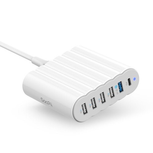 SooPii PD PPS 68W 6포트 충전기 CS63 (스탠드미포함)_이미지