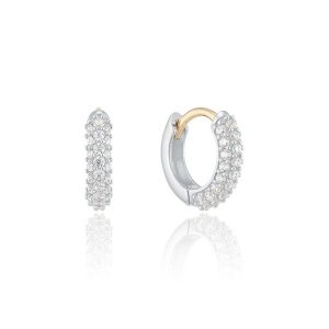 로이드 파이프 하프 세팅 원터치 링 14K 18K GOLD 귀걸이 LOFP2019G 핑크골드