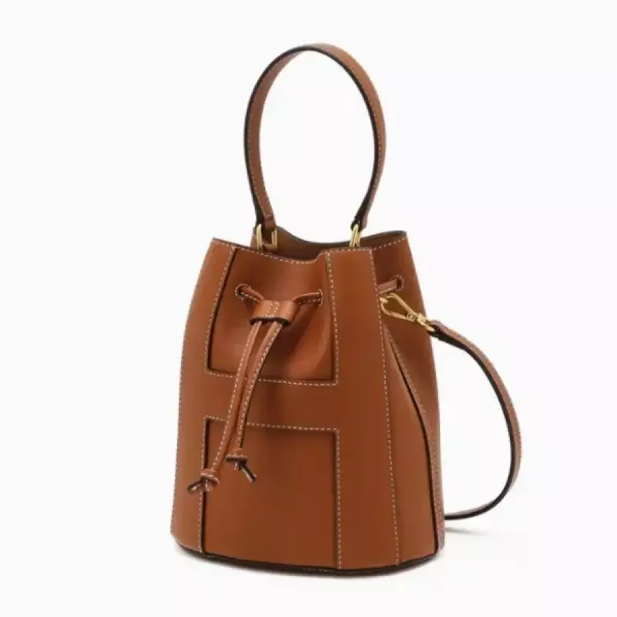헤지스ACC H-BAG 브라운 H패치 소가죽 미니 토트겸 크로스백 HIWA75220W2_이미지