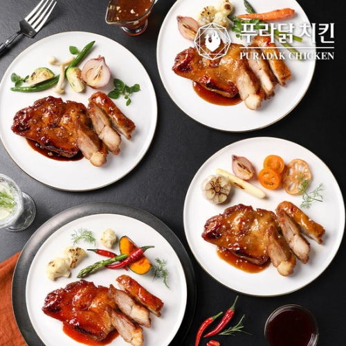 푸라닭 닭다리살 스테이크 130g 5종 (28개)_이미지