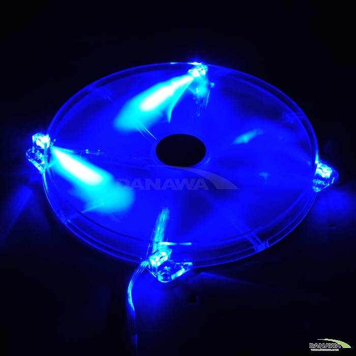 COOLERTEC Silent ICE BLUE LED Fan IB20020DX_이미지