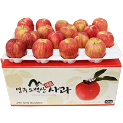 소백산특산물 영주소백산사과 가정용 A급 홍로사과 중대과 34~36과 10kg (1개)_이미지