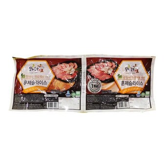 팜덕 다향 <b>오리</b>늘보 무항생제 훈제슬라이스 500g