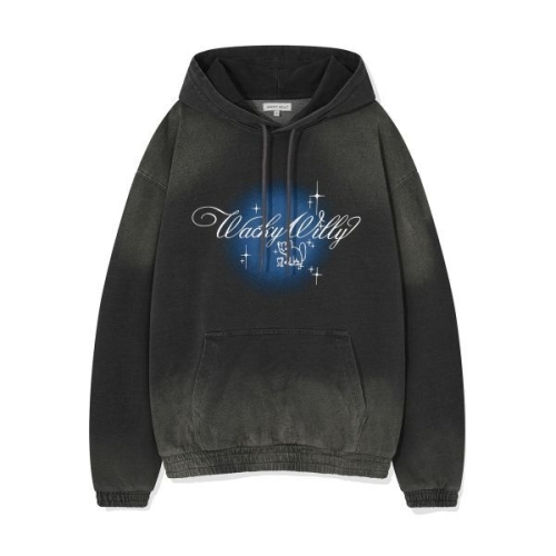 와키윌리 WACKY WILLY 샤이닝 레오 데님 저지라이크 후드 그레이 174715 S_이미지