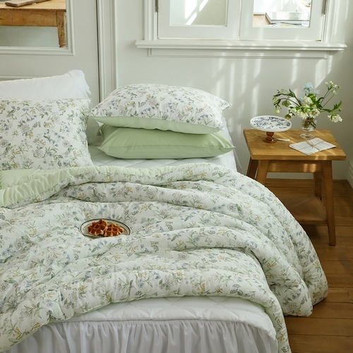 플로라 가드니아 텐셀 모달 100 차렵이불 베개세트