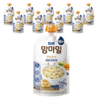 매일유업 맘마밀 안심밥상 닭백숙 찹쌀진밥 140g (90개)