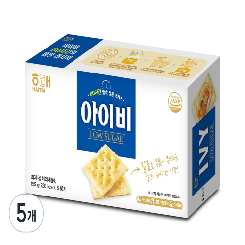해태제과 아이비 크래커 155g (5개)_이미지