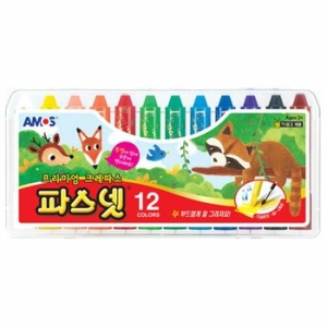 프리미엄 크레파스 파스넷 12색/  파스넷