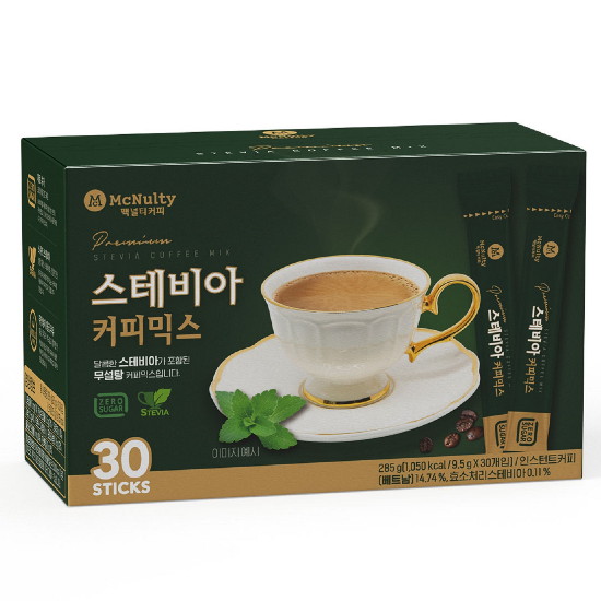 한국맥널티 스테비아 커피믹스 30T (1개)