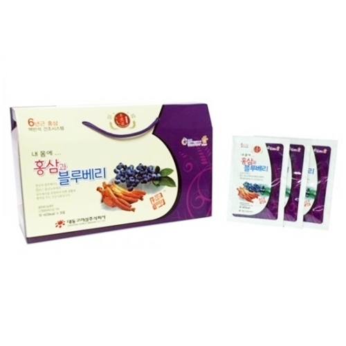 내몸에 홍삼과 블루베리 50ml 30포