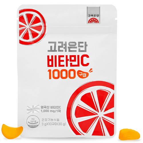 <b>고려</b><b>은단</b> <b>비타민</b><b>C</b> <b>1000</b> 3g 10구미