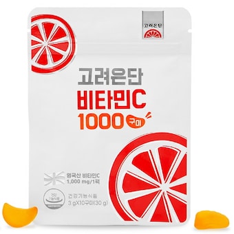 <b>고려</b><b>은단</b> <b>비타민</b><b>C</b> <b>1000</b> 3g 10구미