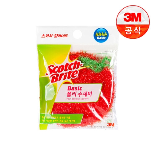 3M 스카치브라이트 베이직 폴리 수세미 (1개)_이미지