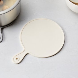 엠에이치앤코 모던하우스 감성쿡 핸들원형 실리콘 냄비받침 아이보리_이미지
