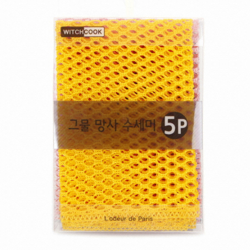 르드와드파리 그물 망사 수세미 5P