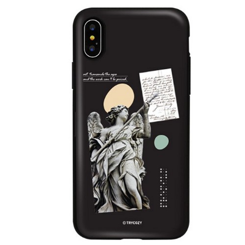 트라이코지 갤럭시S9 석고상 카드 도어 범퍼 케이스_이미지