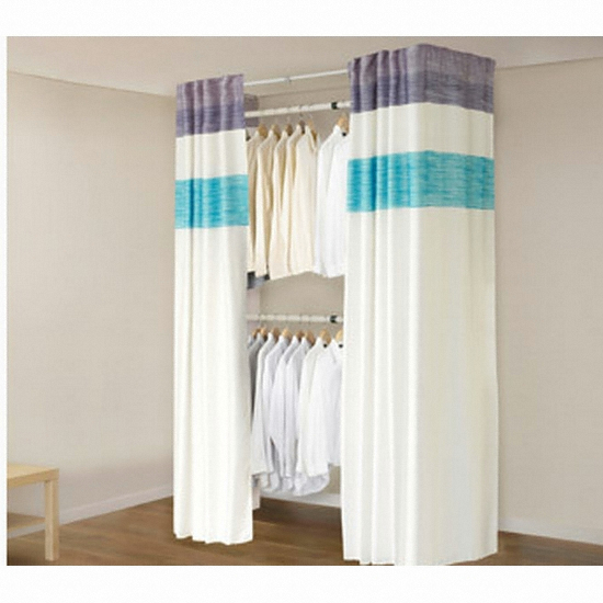 프라임행거 2단드레스룸 (프레시블루)_이미지