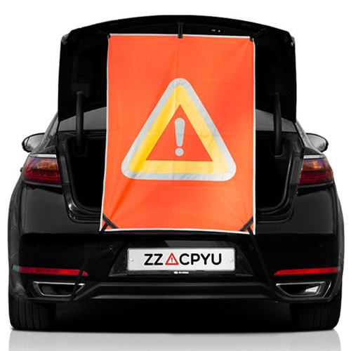 케이원글로벌모터스 짝펴 안전 표시판 (SUV/RV용)_이미지