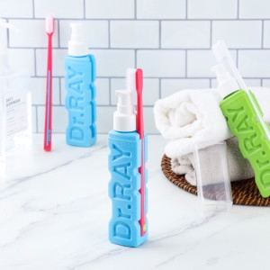 닥터레이 치약칫솔세트 휴대용양치세트 페일블루 치과용 칫솔 저불소 치약 양치컵 캠핑 여행 학교 사무실 병원 추천_이미지