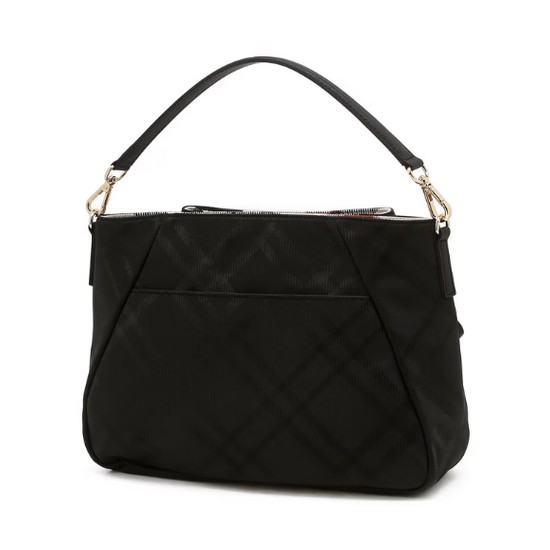 닥스골프 체크 2포켓 토트백 DNGF5F966BK_이미지