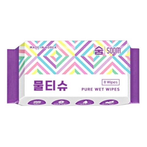 숨 포켓 미니 물티슈 리필형 8매