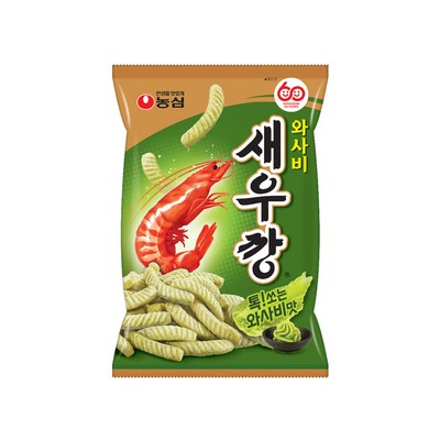 농심 와사비 새우깡 70g (14개)