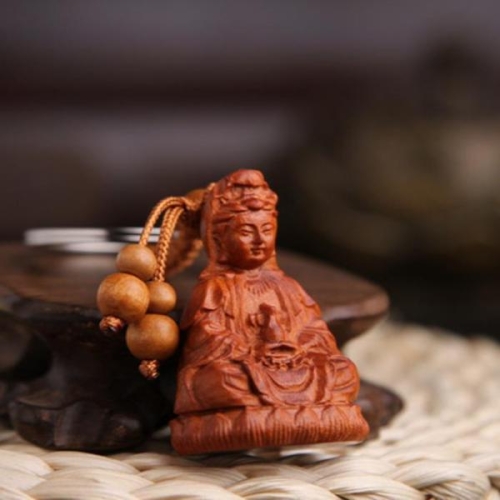 셀러허브 관세음보살 조각 키링 액막이 행운 합격 부적 S14160536