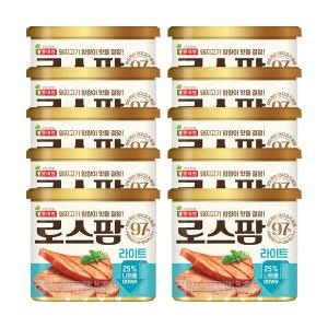 롯데웰푸드 롯데햄 로스팜97 라이트 340g (10개)