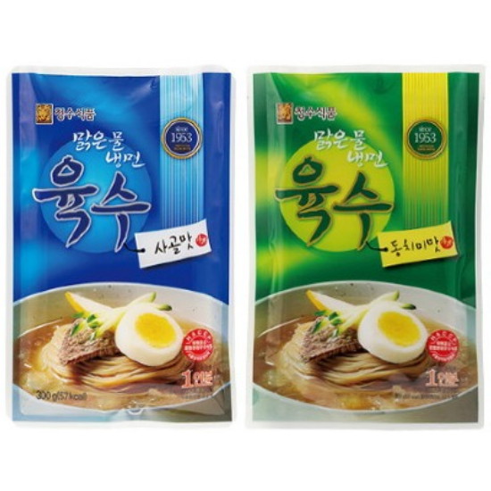 청수식품 맑은물 냉면육수 동치미맛 300g x 15개+사골맛 300g x 15개 (1개)