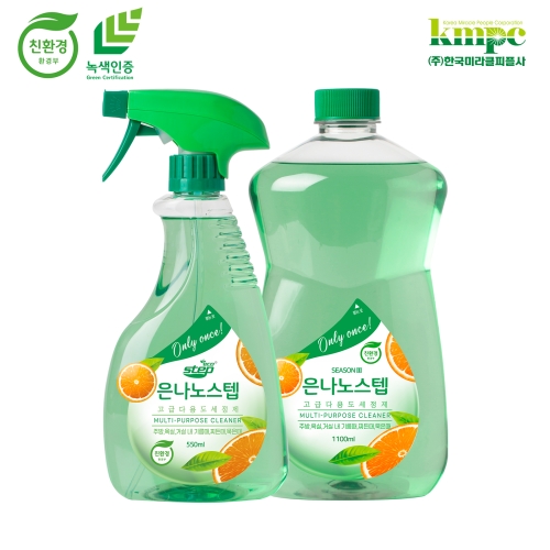 은나노스텝 다용도 세정제 550ml + 리필 1.1L (본품1개+리필1개)_이미지