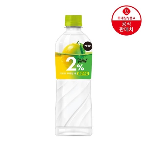 롯데칠성음료 2% 부족할때 바이탈 레몬라임 제로 500ml (24개)