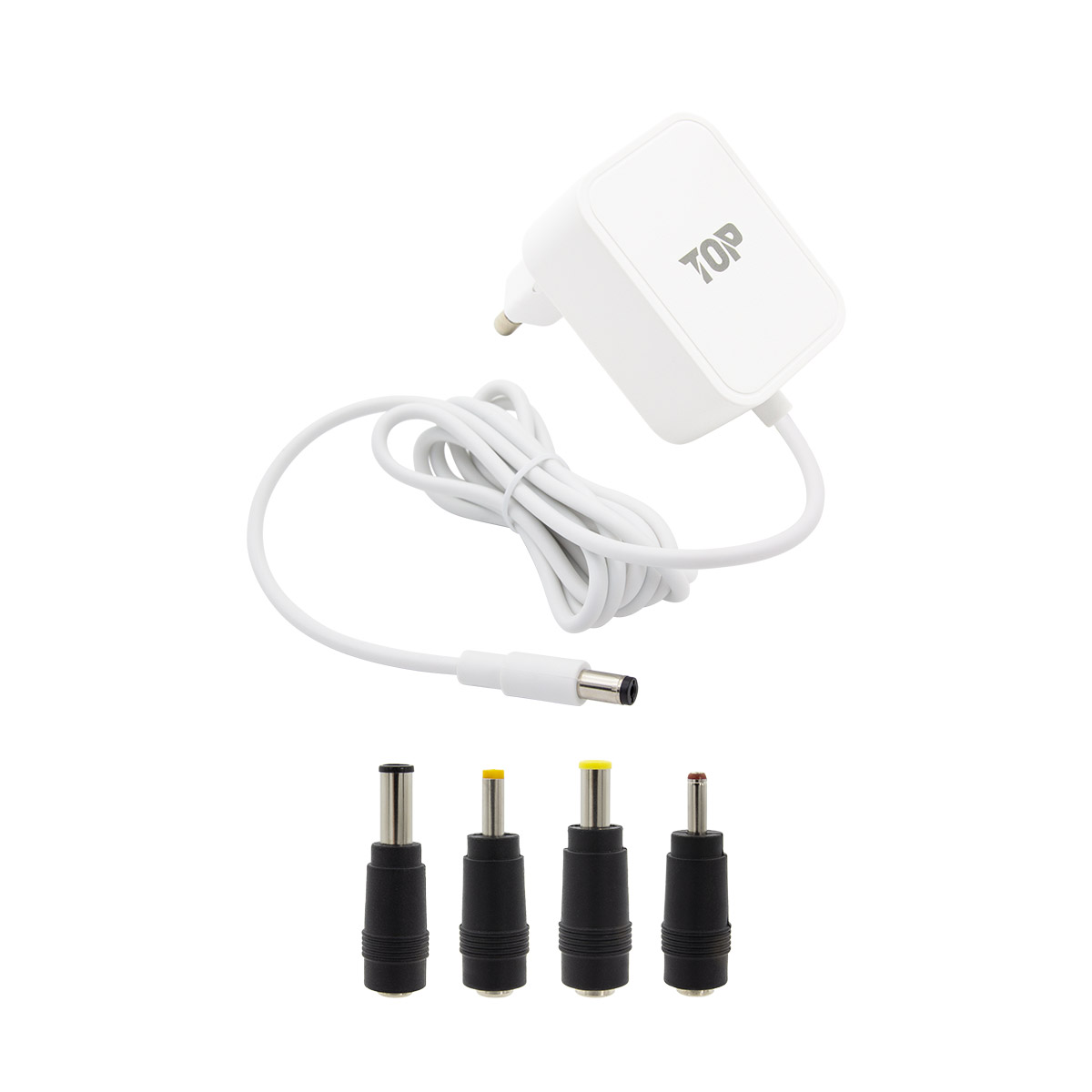 HDTOP DC 12V 1A CCTV 화이트 어댑터 (HT-AD263 / 4종 젠더)_이미지