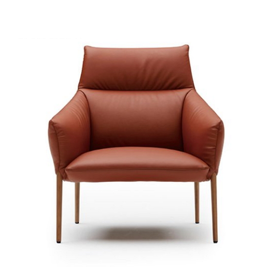 퍼시스 CS7801 피우메타 천연가죽 소파 1인용