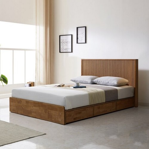 우드 원목 침대 Q