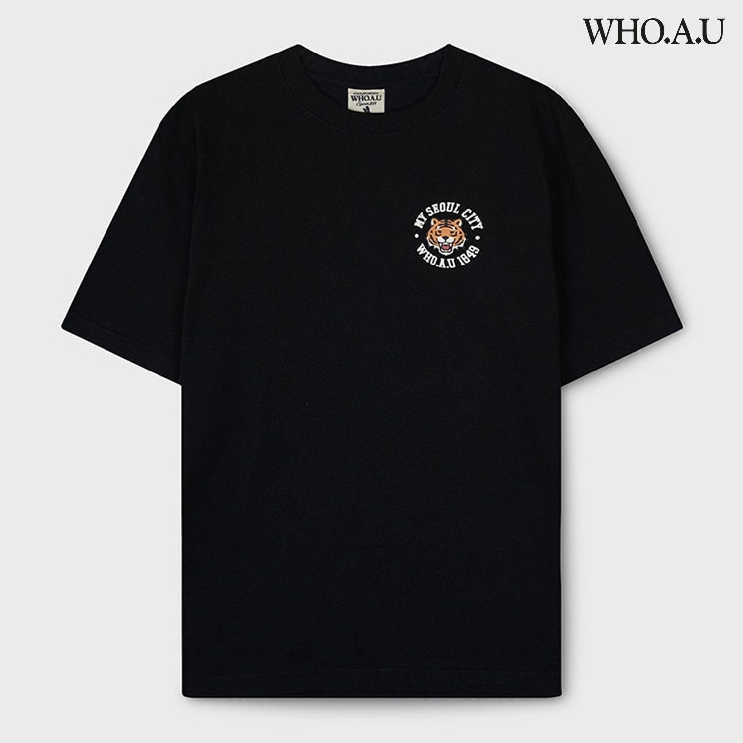 WHRPG2312U_JSM 남성 라운드넥티셔츠 반팔 공용 SEOUL EDITION Hello T-Shirt 티셔츠