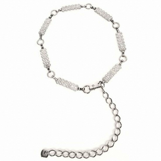 쿠비카 디꾸보 하트 롱스트링 직사각 큐빅 드레스벨트 ST630