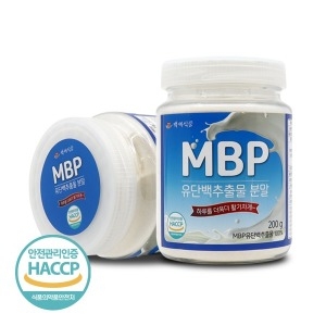 백세식품 MBP 유단백추출물 분말 200g 1통 단백질 보충 HACCP_이미지