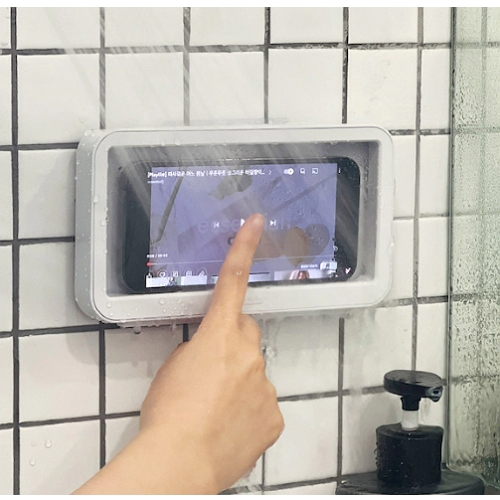 이이공브이샵 세이프티 화이트 욕실 방수 스마트폰 거치대_이미지